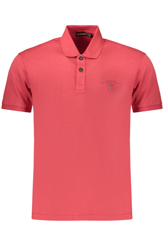 NAPAPIJRI Herren-Poloshirt mit kurzen Ärmeln, Rot