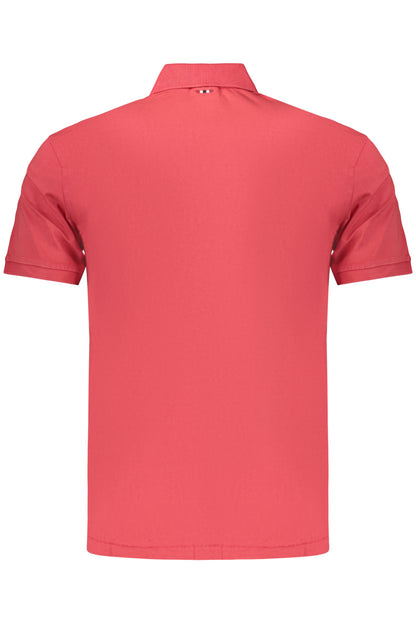 NAPAPIJRI Herren-Poloshirt mit kurzen Ärmeln, Rot