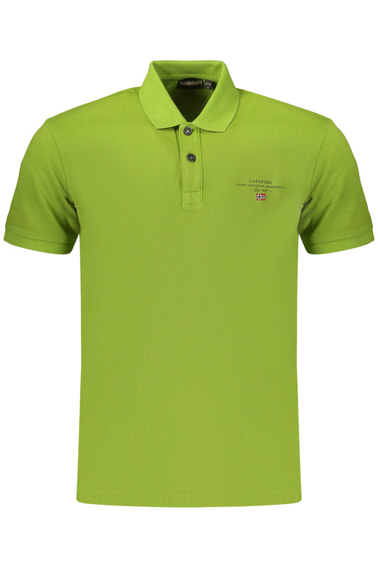 NAPAPIJRI HERREN-KURZARM-POLOSHIRT, GRÜN