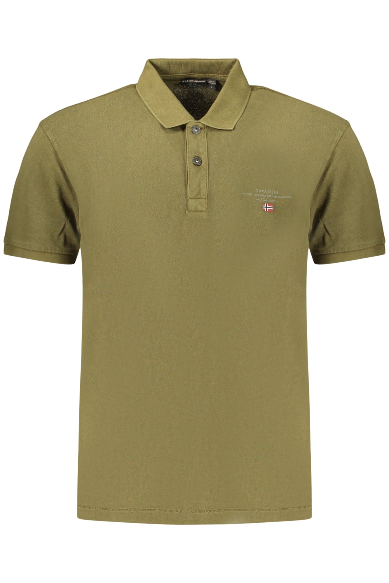 NAPAPIJRI HERREN-KURZARM-POLOSHIRT, GRÜN