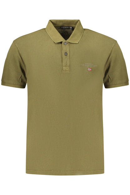 NAPAPIJRI HERREN-KURZARM-POLOSHIRT, GRÜN