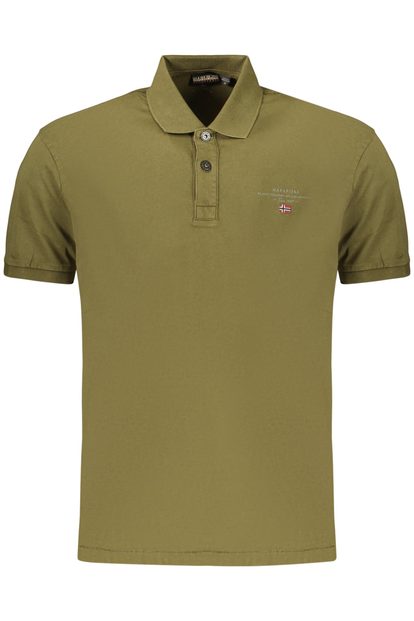 NAPAPIJRI HERREN-KURZARM-POLOSHIRT, GRÜN