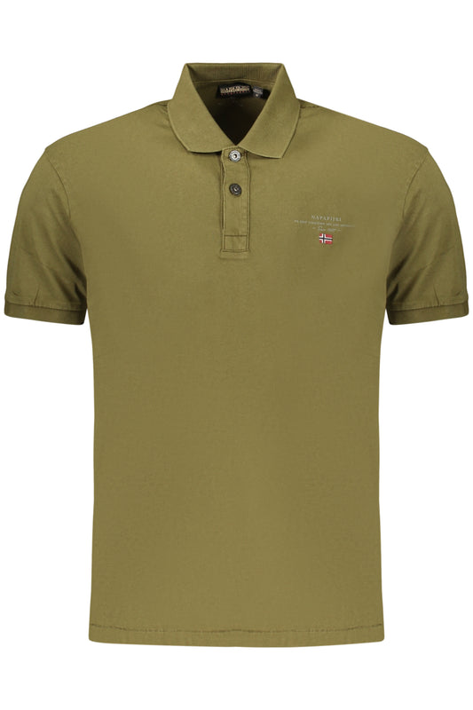 NAPAPIJRI HERREN-KURZARM-POLOSHIRT, GRÜN