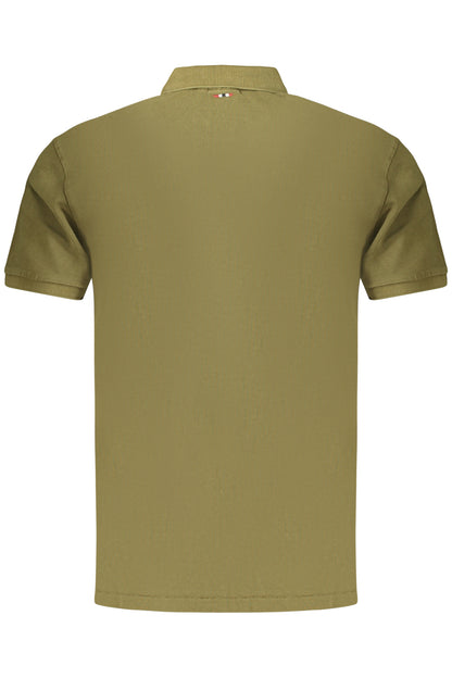 NAPAPIJRI HERREN-KURZARM-POLOSHIRT, GRÜN