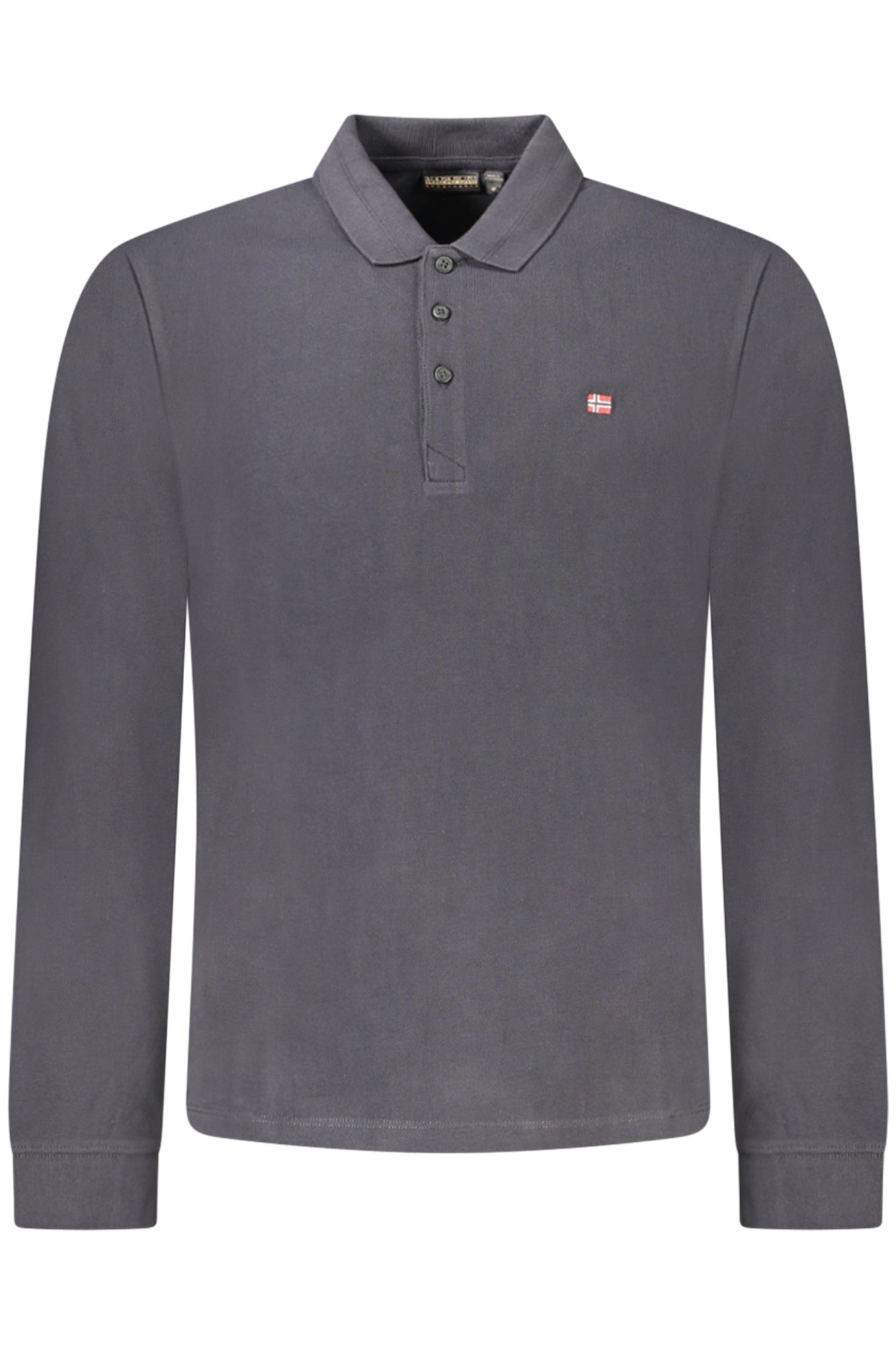 Napapijri Herren Langarm-Poloshirt Schwarz