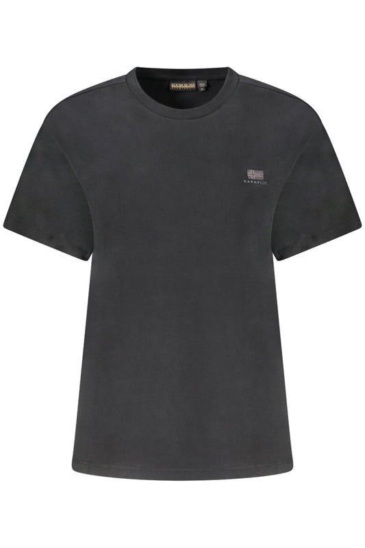 Napapijri Damen Kurzarm-T-Shirt Schwarz