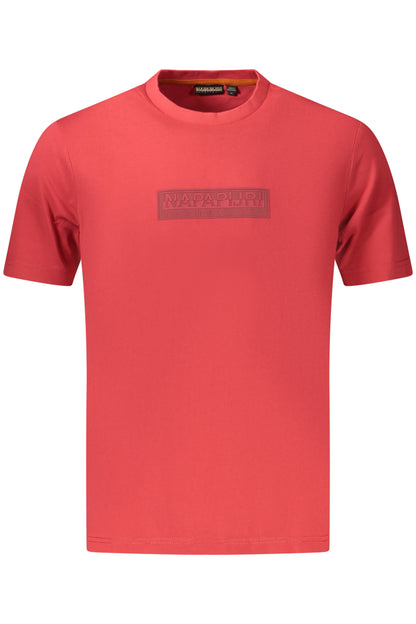 NAPAPIJRI Herren-T-Shirt mit kurzen Ärmeln, Rot