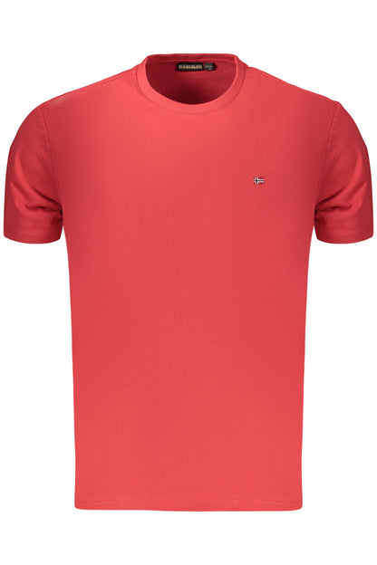 NAPAPIJRI Herren-T-Shirt mit kurzen Ärmeln, Rot