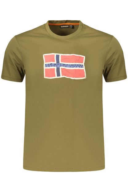 NAPAPIJRI Herren Kurzarm-T-Shirt Grün