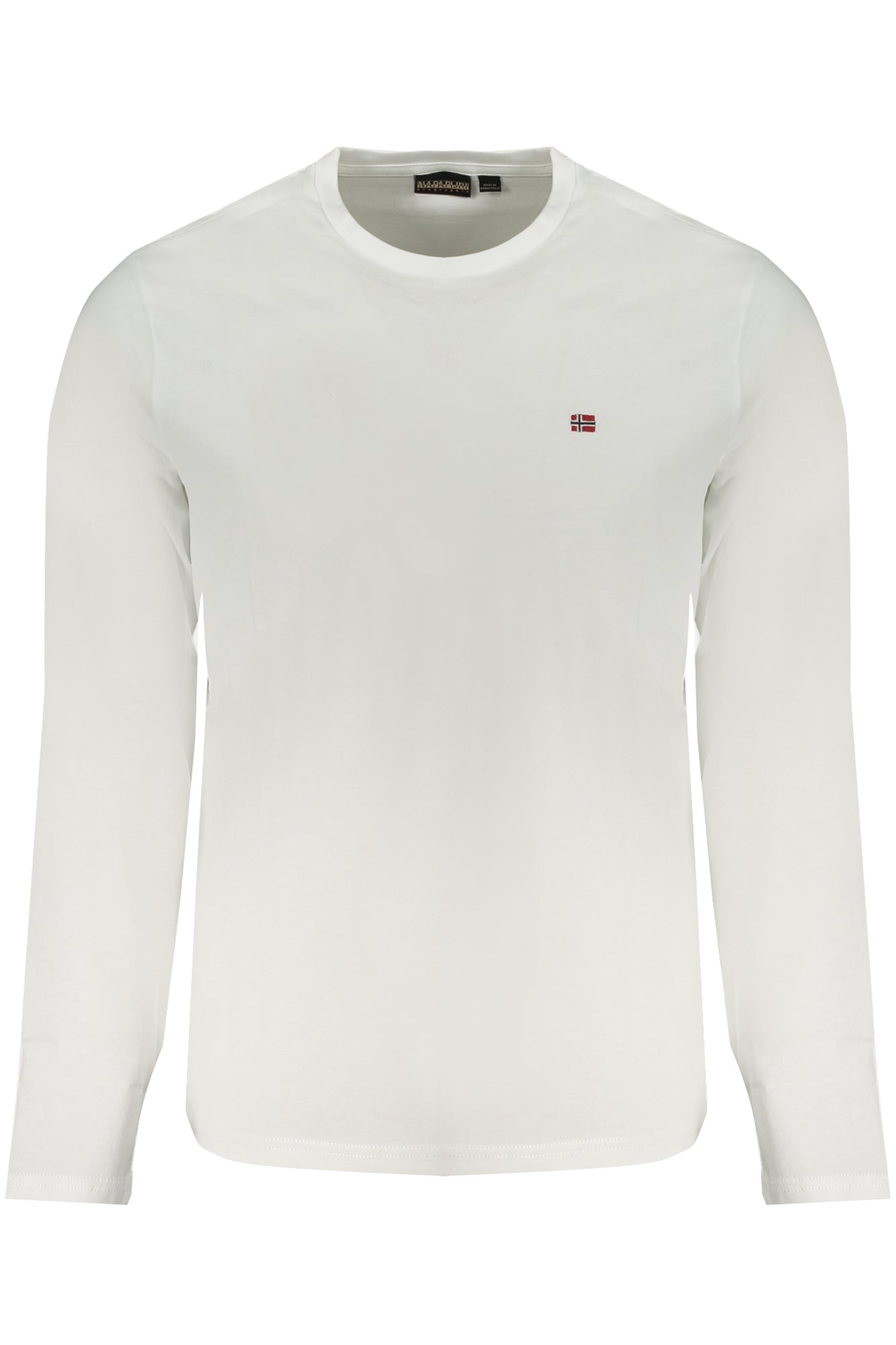 NAPAPIJRI WEISSES LANGARM-T-SHIRT FÜR HERREN