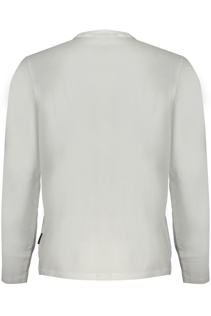 NAPAPIJRI WEISSES LANGARM-T-SHIRT FÜR HERREN