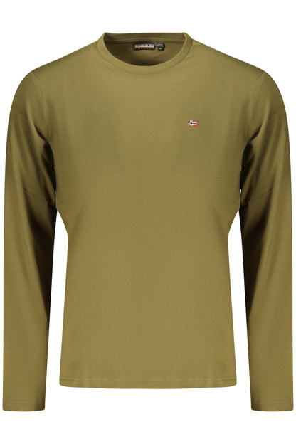 NAPAPIJRI Herren Langarm-T-Shirt Grün