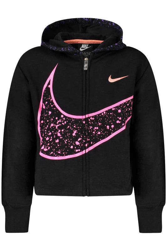 NIKE SCHWARZES SWEATSHIRT MIT REISSVERSCHLUSS FÜR MÄDCHEN