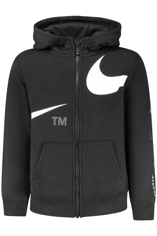NIKE SCHWARZES KINDER-SWEATSHIRT MIT REISSVERSCHLUSS