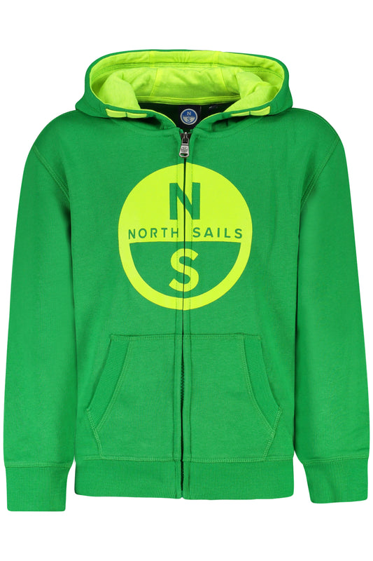 NORTH SAILS KINDER-SWEATSHIRT MIT ZIP GRÜN