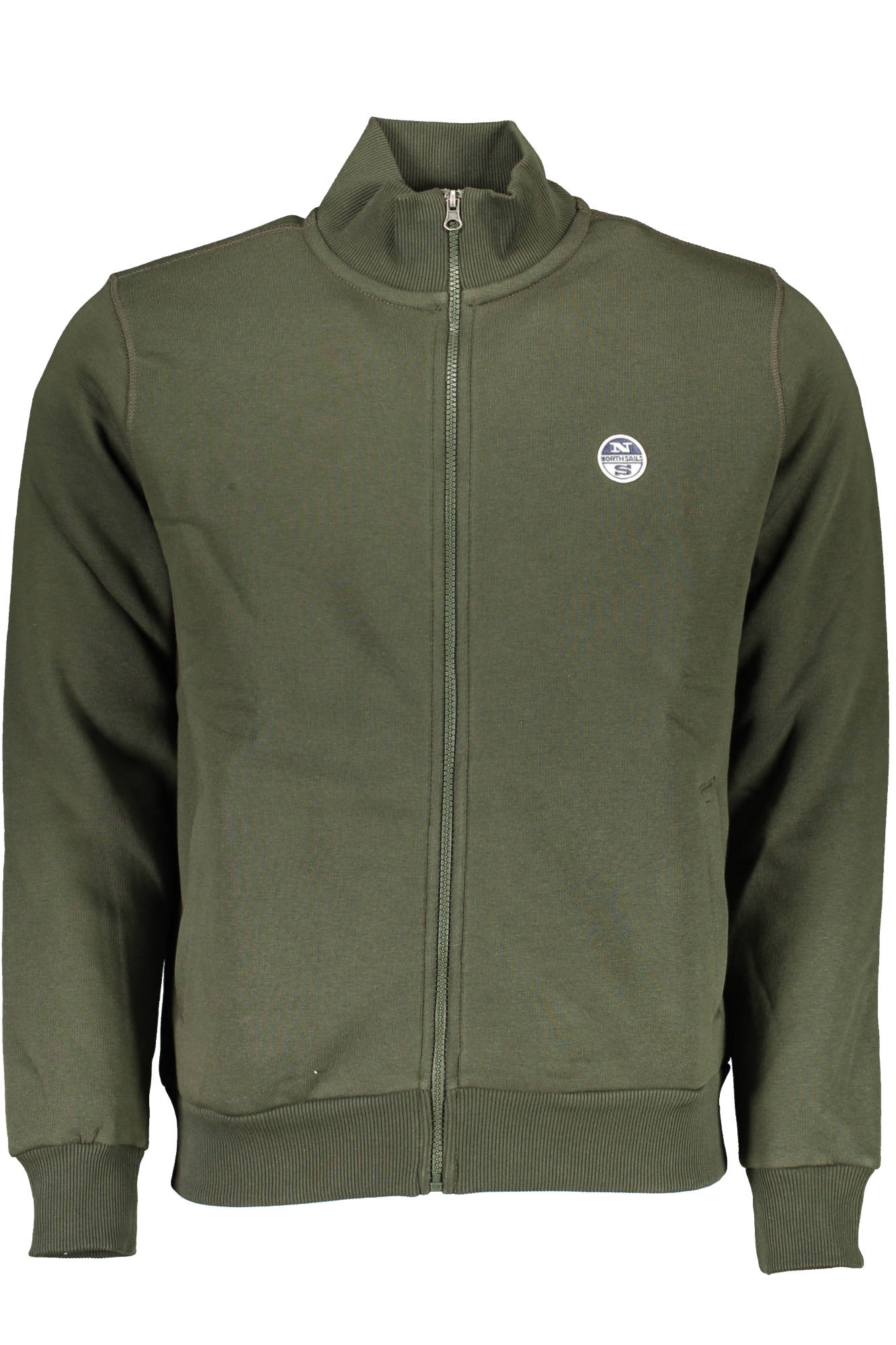 NORTH SAILS GRÜNES REISSVERSCHLUSS-SWEATSHIRT FÜR HERREN