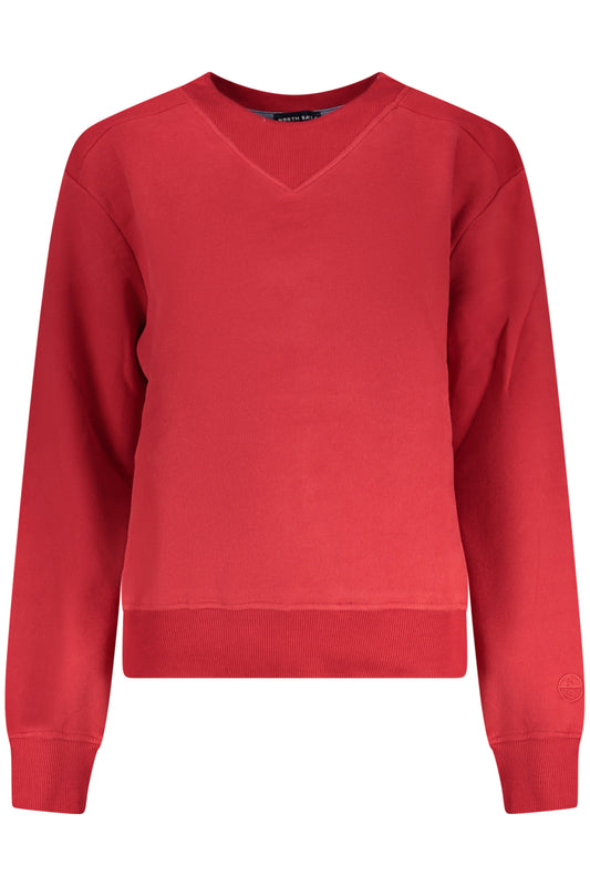NORTH SAILS DAMEN ROTES SWEATSHIRT MIT REISSVERSCHLUSS