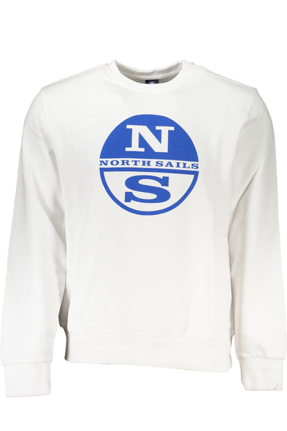 NORTH SAILS WEISSES SWEATSHIRT FÜR HERREN MIT REISSVERSCHLUSS