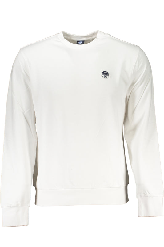 NORTH SAILS WEISSES SWEATSHIRT FÜR HERREN MIT REISSVERSCHLUSS