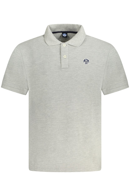 NORTH SAILS HERREN KURZARM POLOSHIRT GRAU