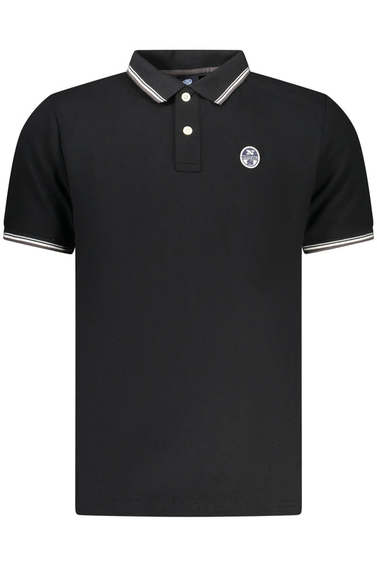 NORTH SAILS HERREN-POLOSHIRT MIT KURZEN ÄRMELN, SCHWARZ