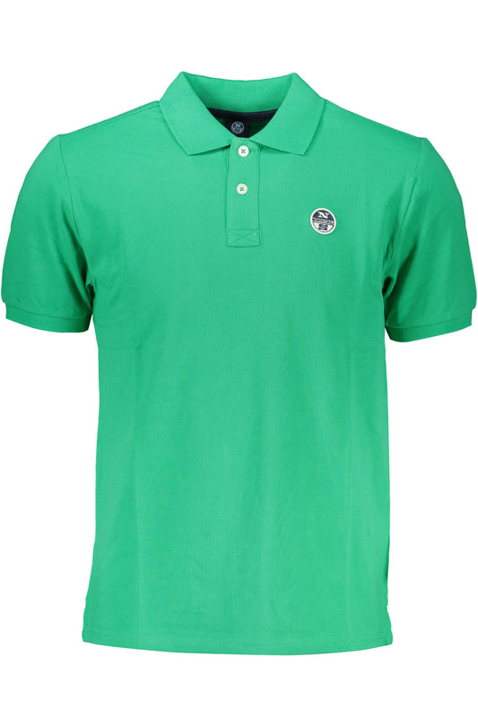 NORTH SAILS GRÜNES KURZÄRMELIGES POLOSHIRT FÜR HERREN