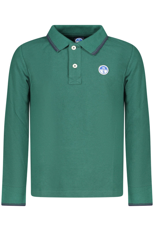 NORTH SAILS KINDER-POLOSHIRT MIT LANGÄRMLIGEN ÄRMELN, GRÜN