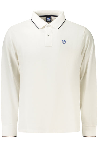 NORTH SAILS HERREN LANGÄRMLIGES POLOSHIRT WEISS