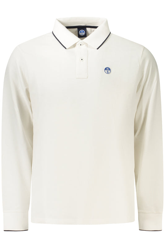 NORTH SAILS HERREN LANGÄRMLIGES POLOSHIRT WEISS
