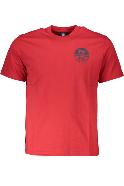 NORTH SAILS HERREN-KURZARM-T-SHIRT ROT