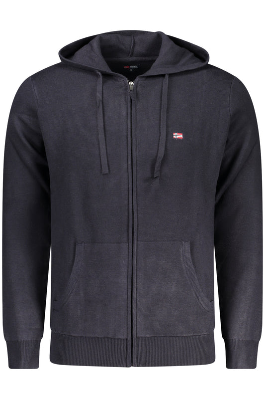 NORWEGEN 1963 HERREN BLAUER STRICKJACKE