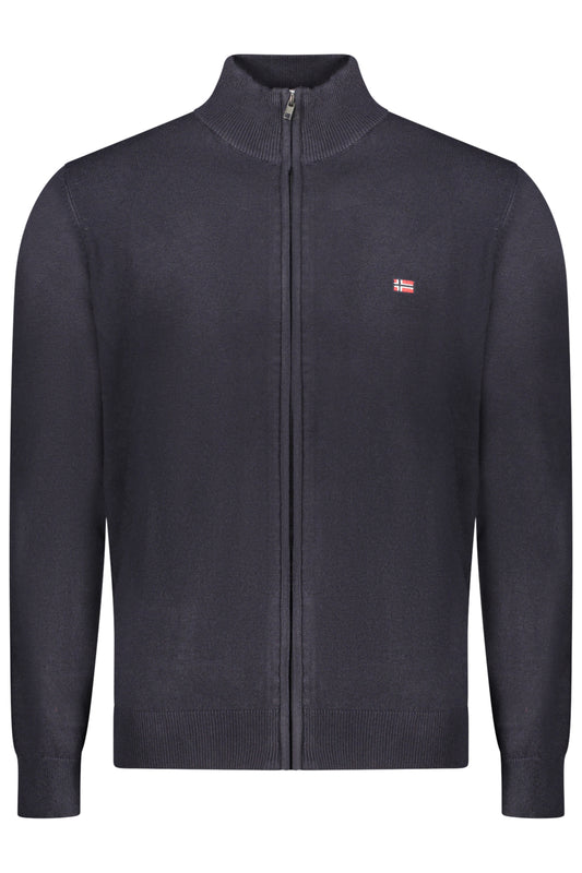 NORWEGEN 1963 HERREN BLAUER STRICKJACKE