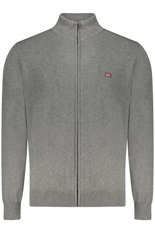 NORWEGEN 1963 GRAUER HERREN-STRICKJACKE