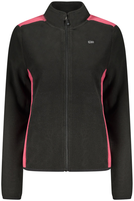 NORWEGEN 1963 SCHWARZES DAMEN-SWEATSHIRT MIT REISSVERSCHLUSS