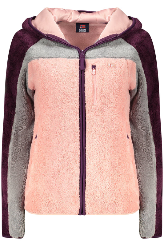 NORWEGEN 1963 ROSA DAMEN-SWEATSHIRT MIT REISSVERSCHLUSS