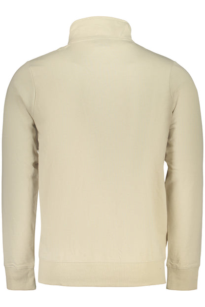 NORWEGEN 1963 HERREN BEIGE REISSVERSCHLUSS-SWEATSHIRT