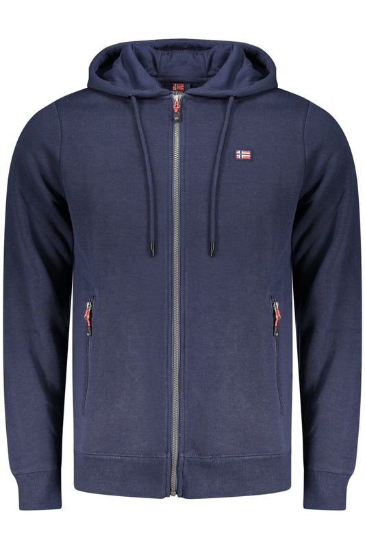 NORWEGEN 1963 HERREN BLAUES SWEATSHIRT MIT REISSVERSCHLUSS