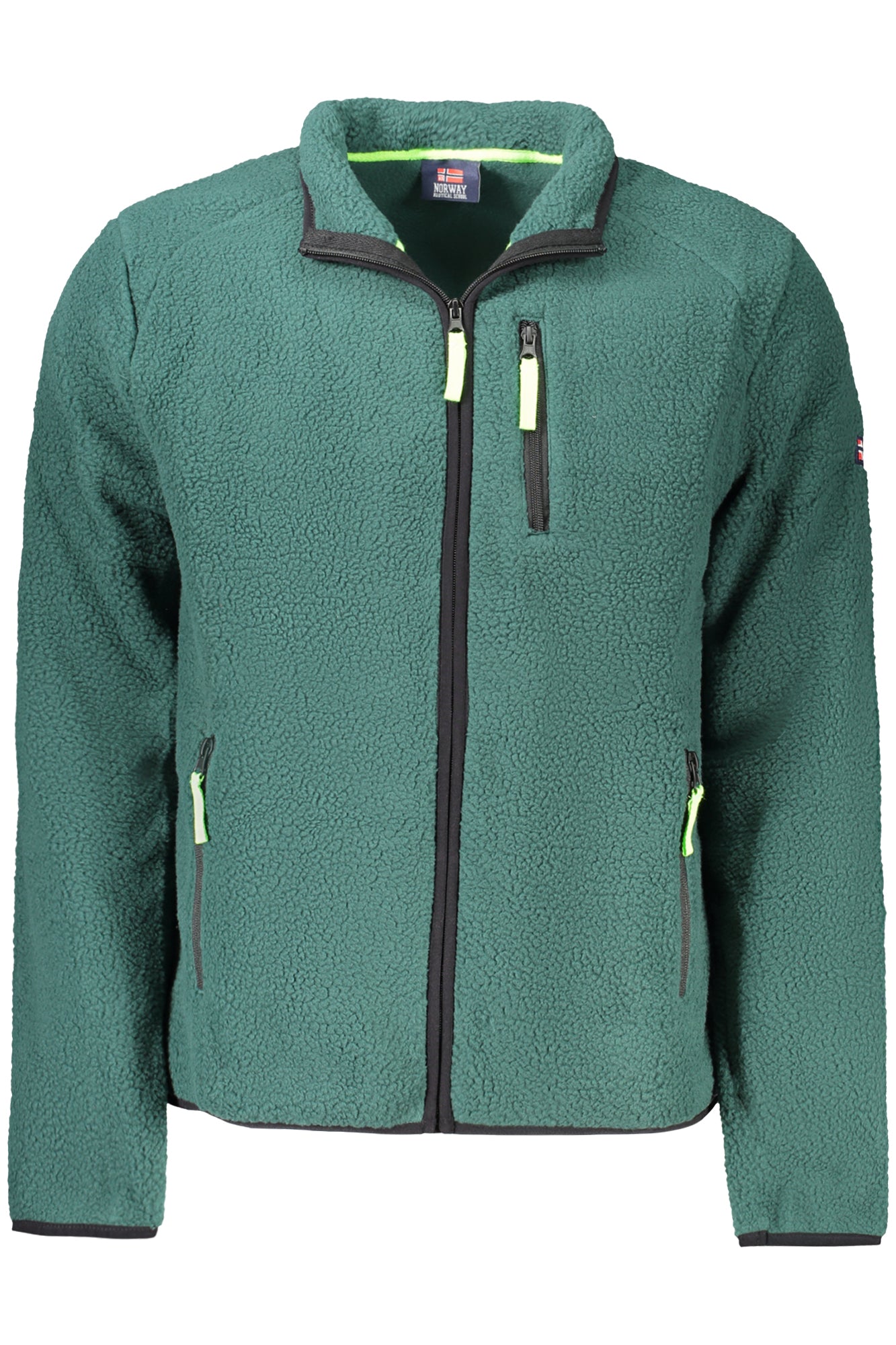 NORWEGEN 1963 HERREN GRÜNES SWEATSHIRT MIT REISSVERSCHLUSS