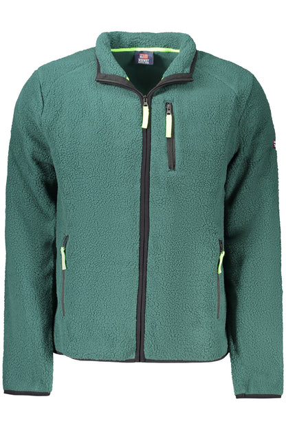 NORWEGEN 1963 HERREN GRÜNES SWEATSHIRT MIT REISSVERSCHLUSS