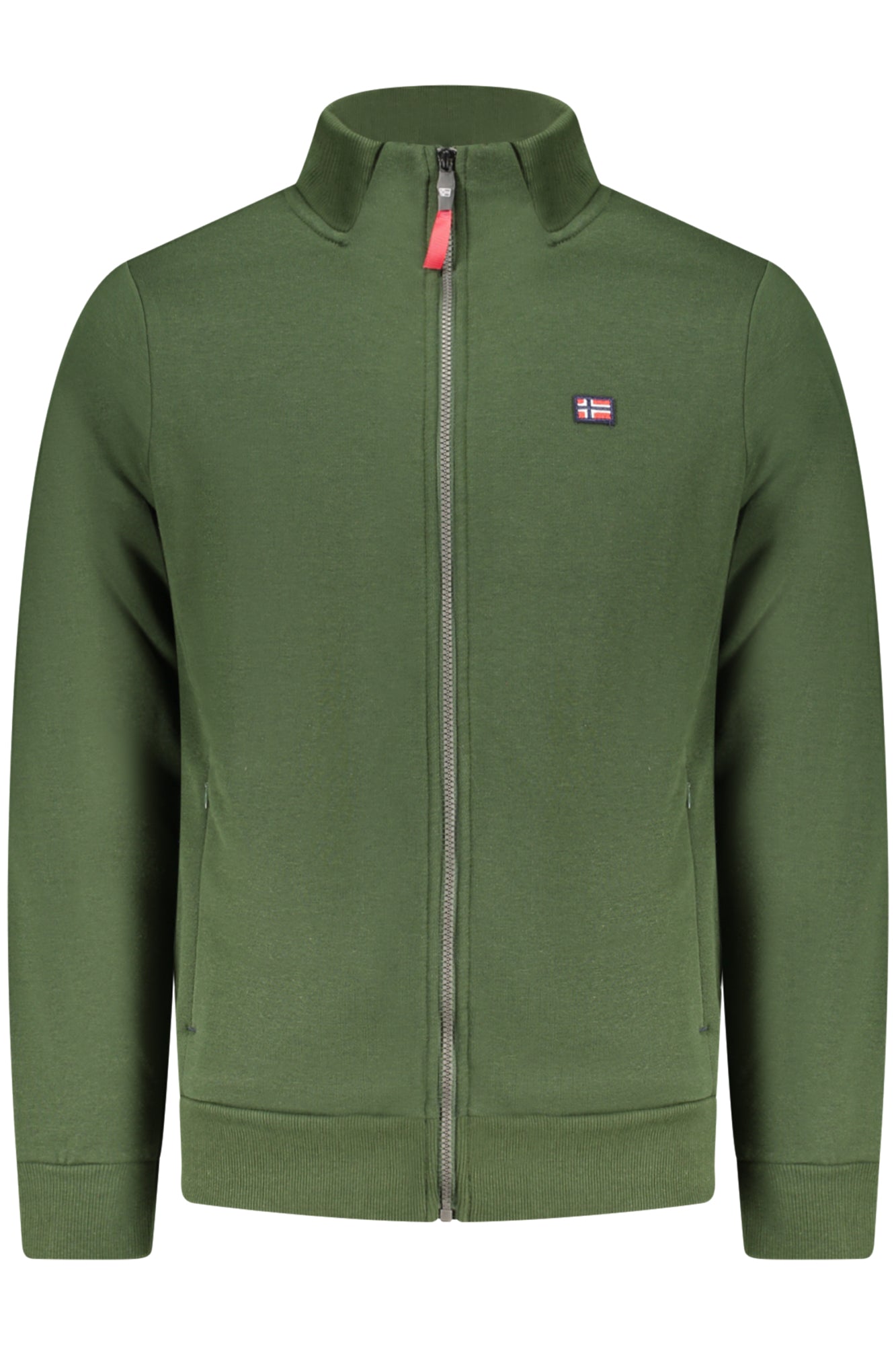 NORWEGEN 1963 HERREN GRÜNES SWEATSHIRT MIT REISSVERSCHLUSS