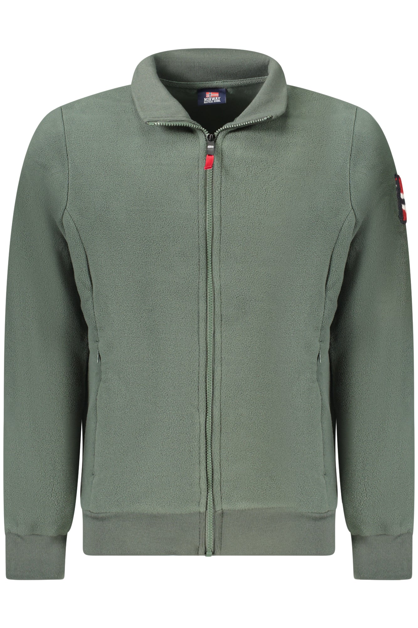 NORWEGEN 1963 HERREN GRÜNES SWEATSHIRT MIT REISSVERSCHLUSS