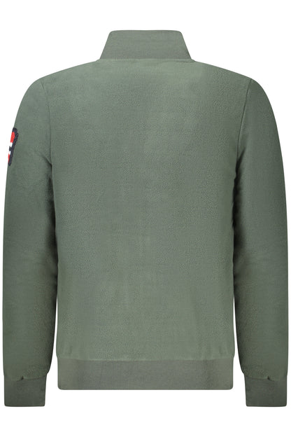 NORWEGEN 1963 HERREN GRÜNES SWEATSHIRT MIT REISSVERSCHLUSS