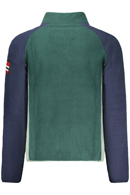 NORWEGEN 1963 HERREN GRÜNES SWEATSHIRT MIT REISSVERSCHLUSS