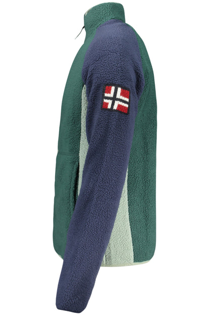 NORWEGEN 1963 HERREN GRÜNES SWEATSHIRT MIT REISSVERSCHLUSS