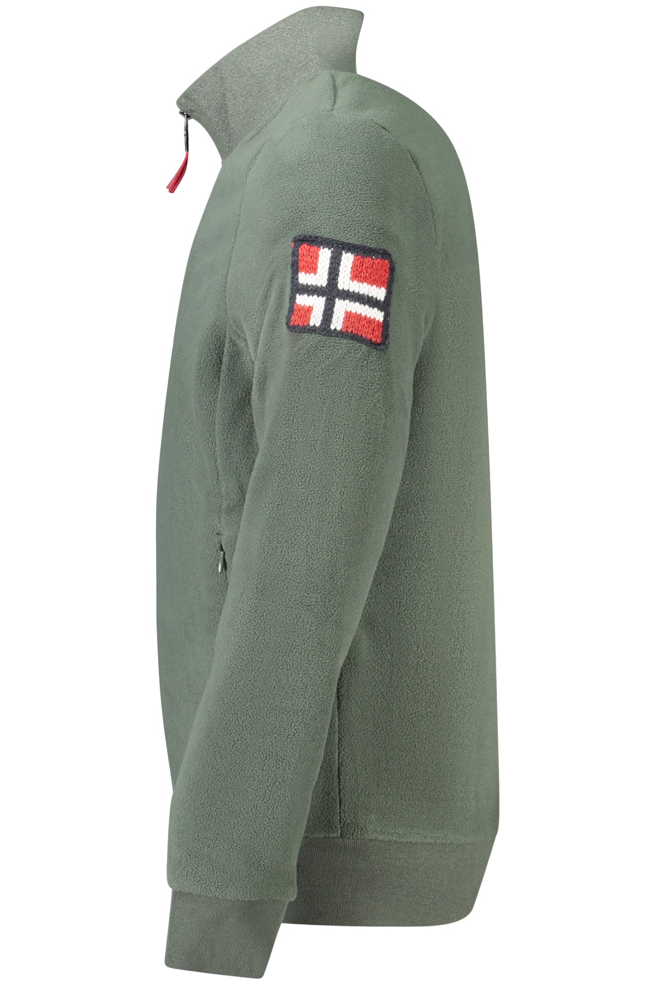 NORWEGEN 1963 HERREN GRÜNES SWEATSHIRT MIT REISSVERSCHLUSS
