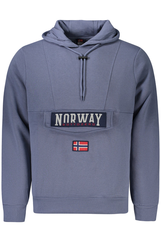 NORWEGEN 1963 HERREN BLAUES SWEATSHIRT MIT REISSVERSCHLUSS