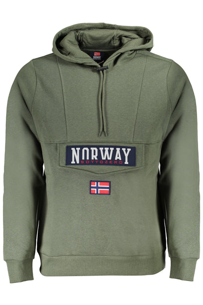 NORWEGEN 1963 GRÜNES HERREN-SWEATSHIRT MIT REISSVERSCHLUSS