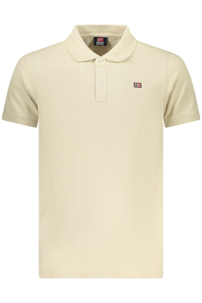 NORWEGEN 1963 HERREN-POLOSHIRT MIT KURZEN ÄRMELN, BEIGE