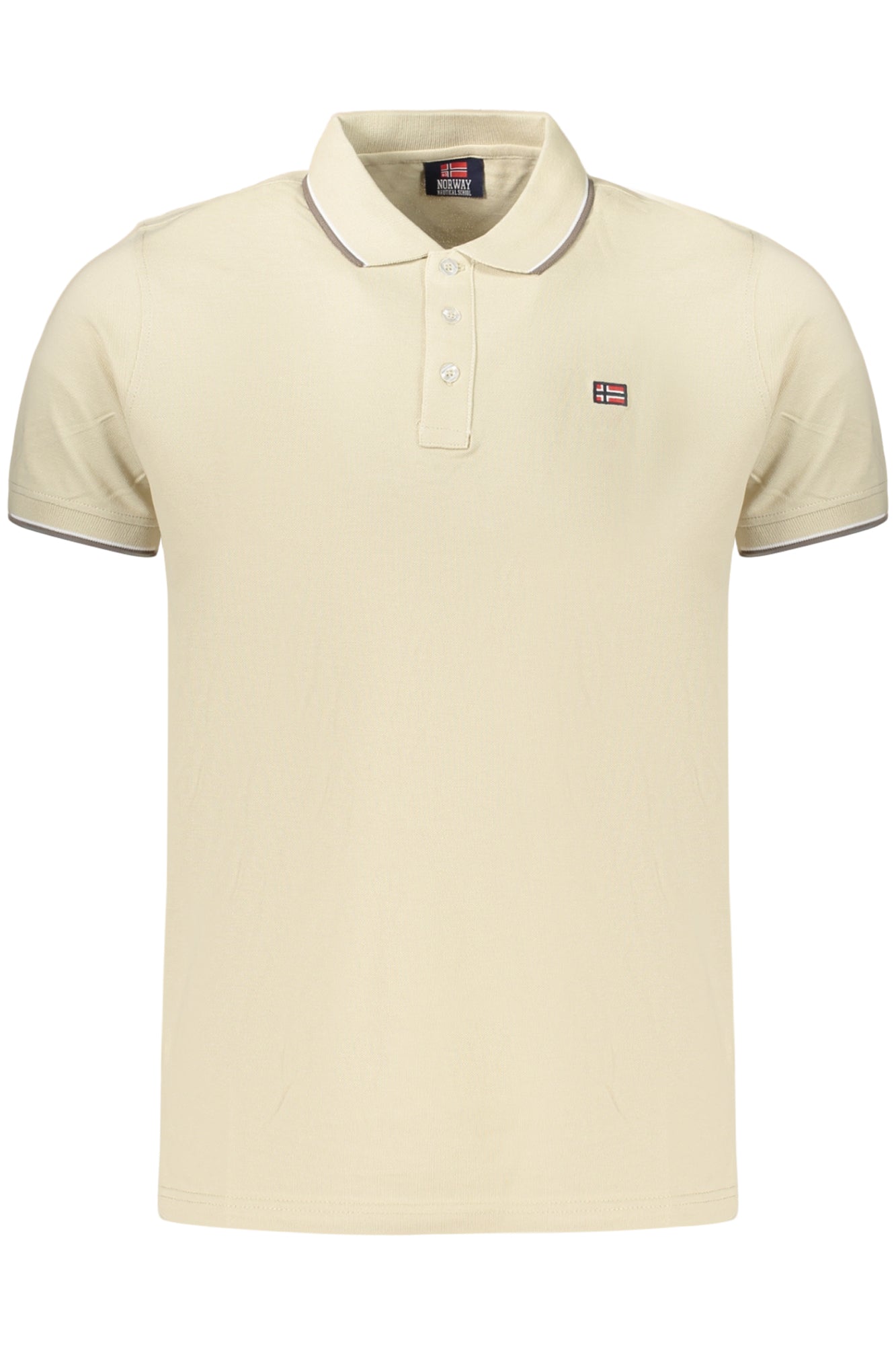 NORWEGEN 1963 HERREN-POLOSHIRT MIT KURZEN ÄRMELN, BEIGE