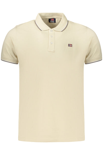 NORWEGEN 1963 HERREN-POLOSHIRT MIT KURZEN ÄRMELN, BEIGE